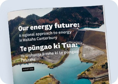 Our energy future: A regional approach to energy and Waitaha Canterbury (3MB PDF)